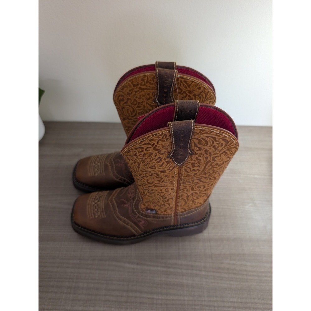 Justin Women's Starlina Western Boot Broad Square Toe - GY9530 6.5 B US